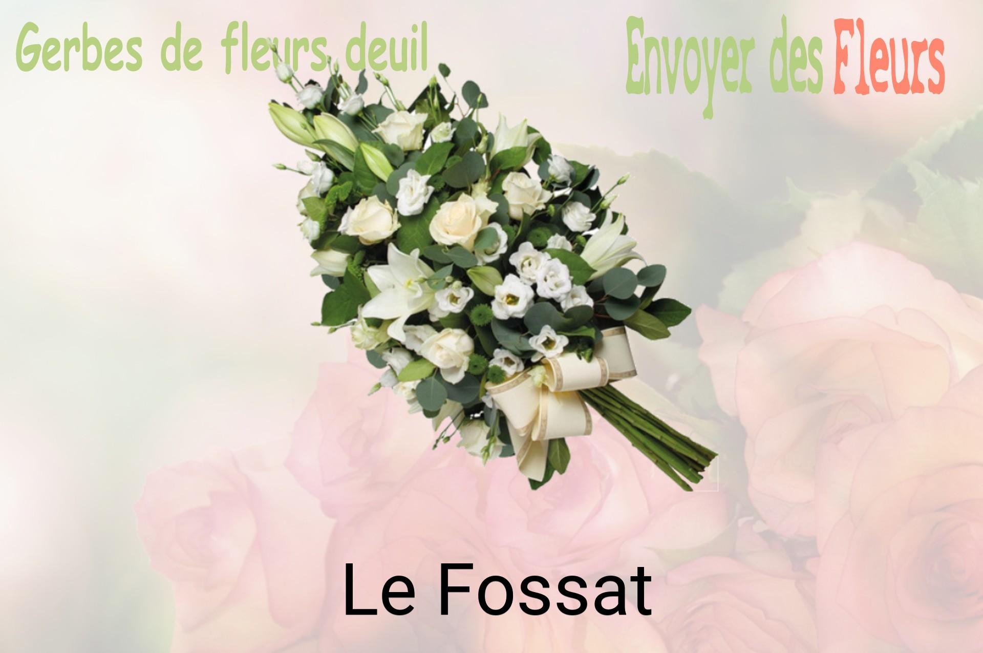Gerbe de fleurs de deuil livrée à Le Fossat
